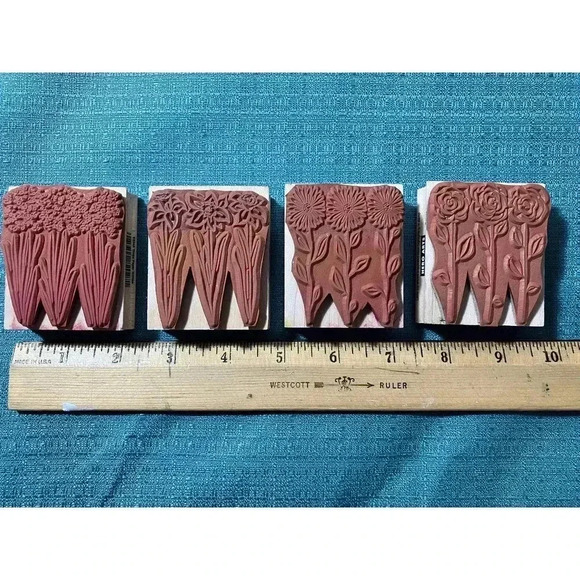 Rubber Stamps flowers - Picture 2 of 2